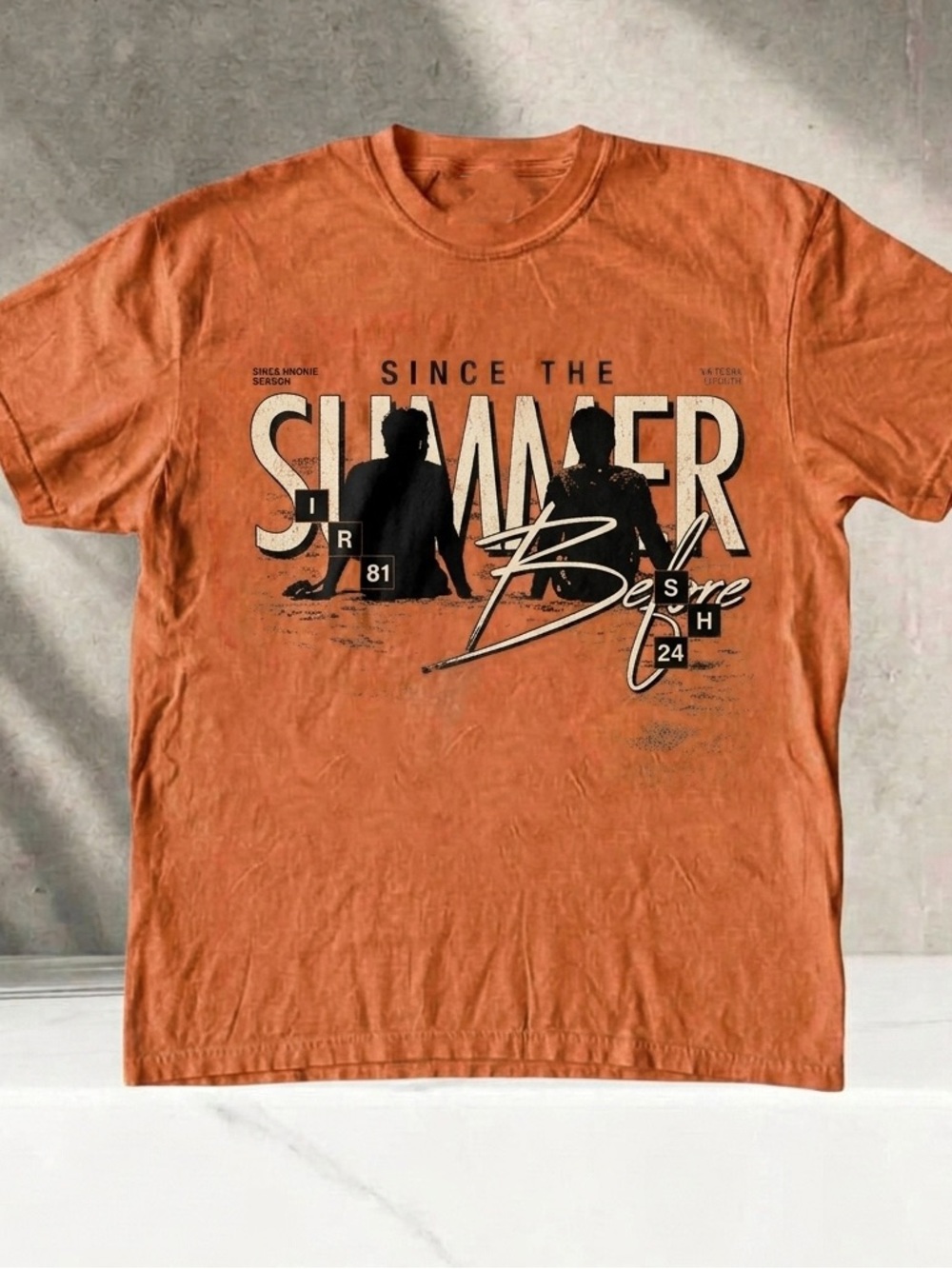 Since The Summer Before Shirt, Retro beach Graphic Tee - Orange Unisex